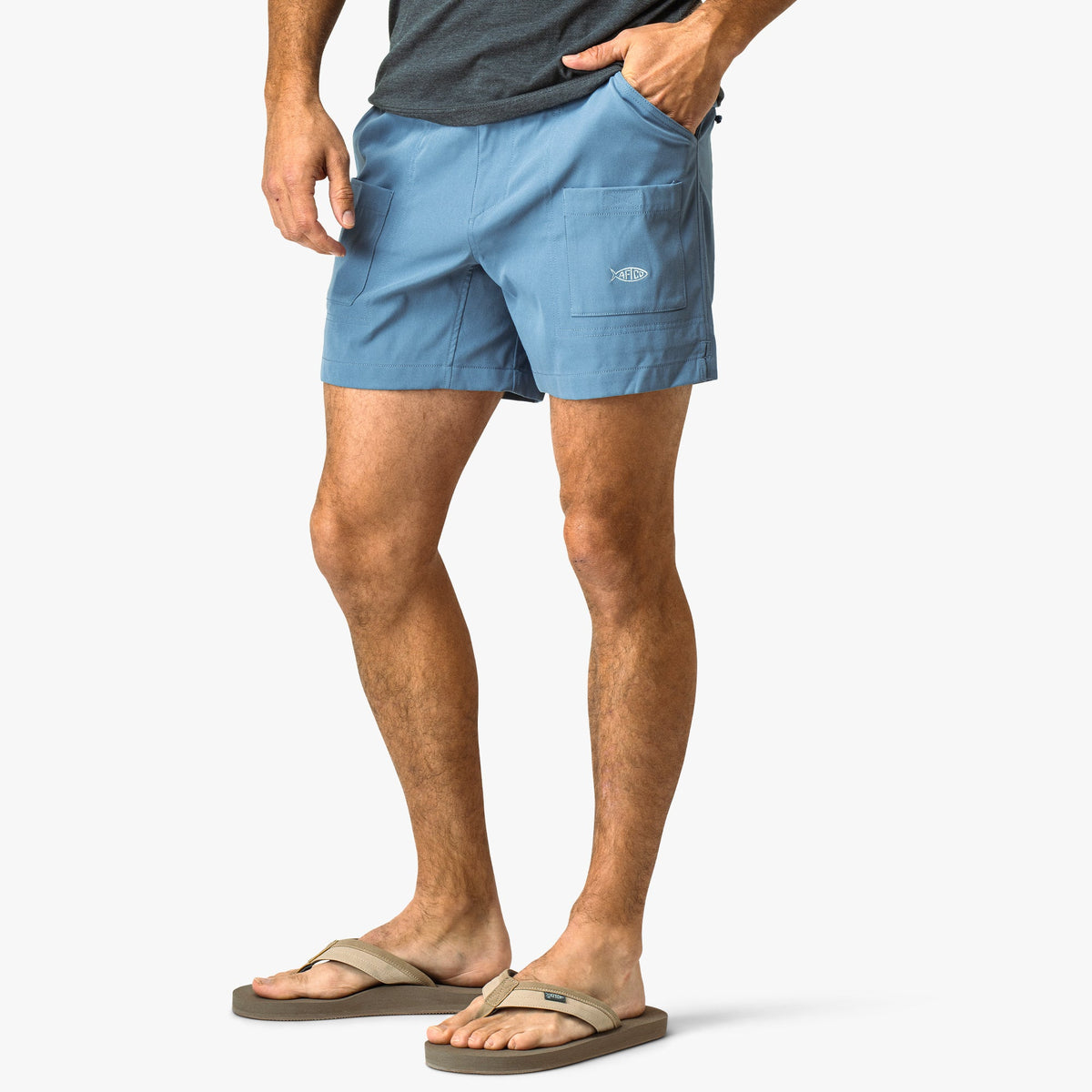 Captns Blue Flex 01 Men's Fishing Shorts / AFTCO Trusted