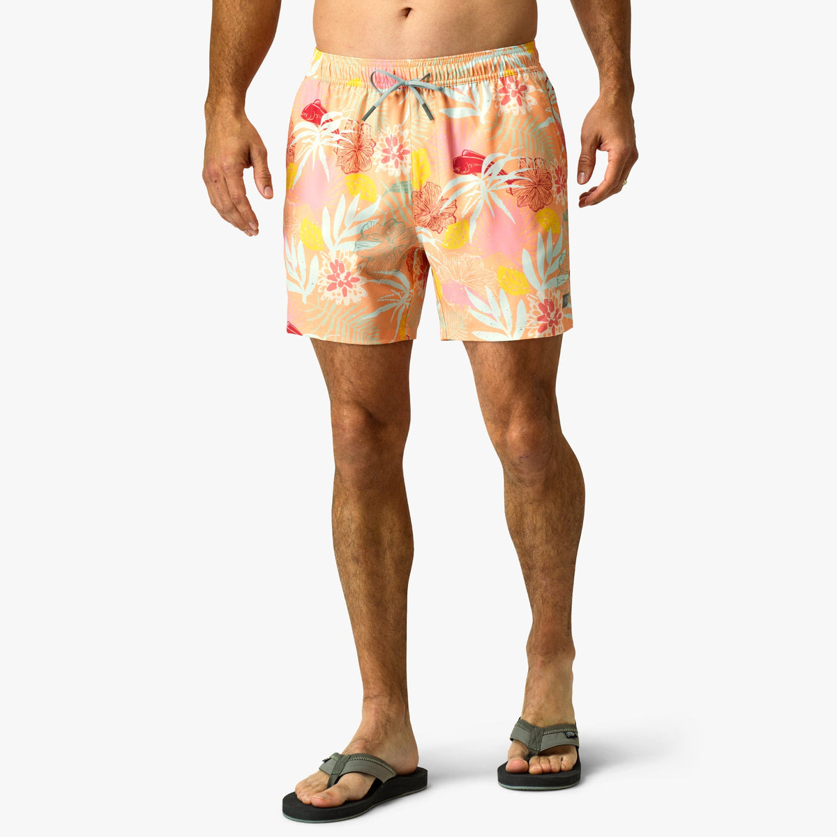 Sunrise Strike Printed Swim Trunks / AFTCO Smart Buy