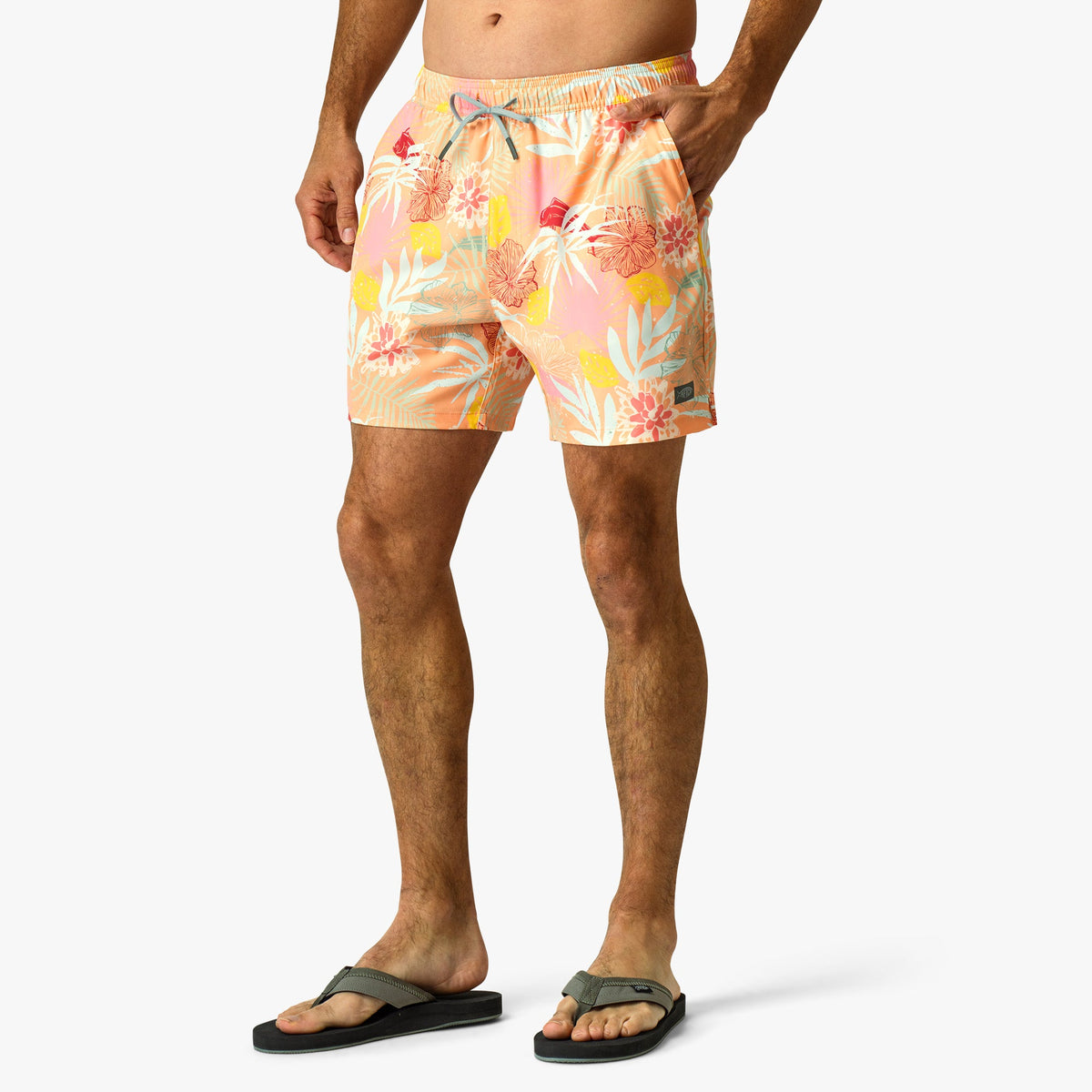 Sunrise Strike Printed Swim Trunks / AFTCO Smart Buy