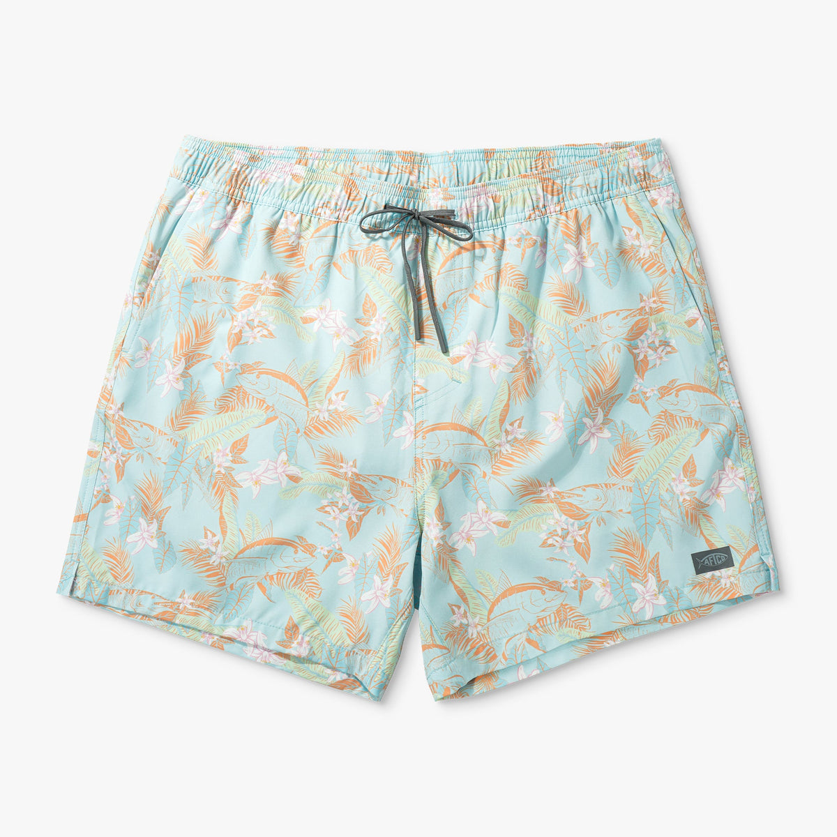 Oceanview Strike Printed Swim Trunks / AFTCO Discount