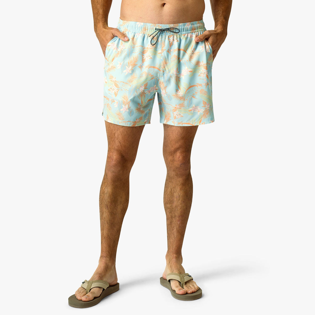 Oceanview Strike Printed Swim Trunks / AFTCO Discount