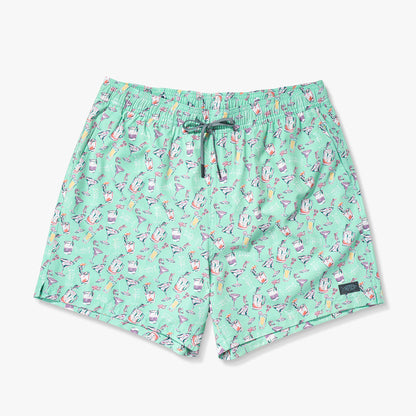Beach Glass Strike Printed Swim Trunks / AFTCO Essential