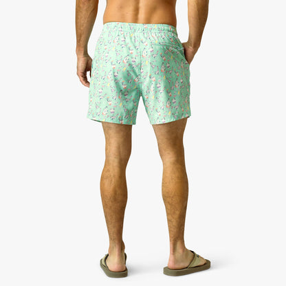 Beach Glass Strike Printed Swim Trunks / AFTCO Essential