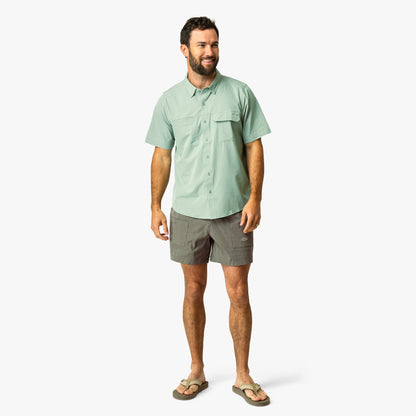Bay Leaf Air O Mesh SS Button Down Fishing Shirt / AFTCO Signature