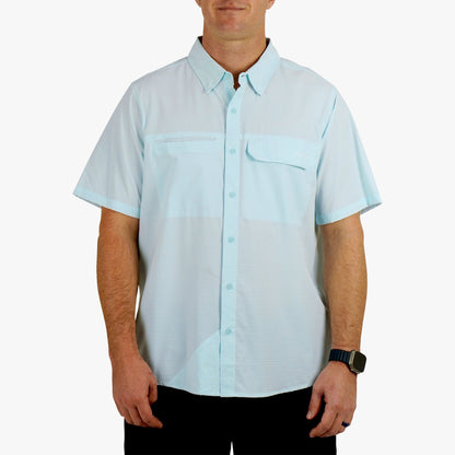 Bay Leaf Air O Mesh SS Button Down Fishing Shirt / AFTCO Signature