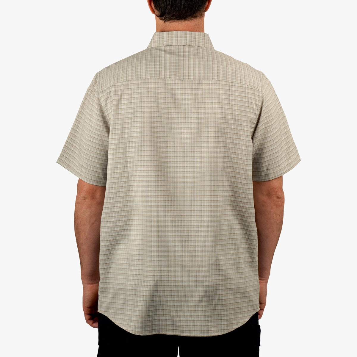 Aqua Glass Dorsal Short Sleeve Button Down Shirt / AFTCO Latest