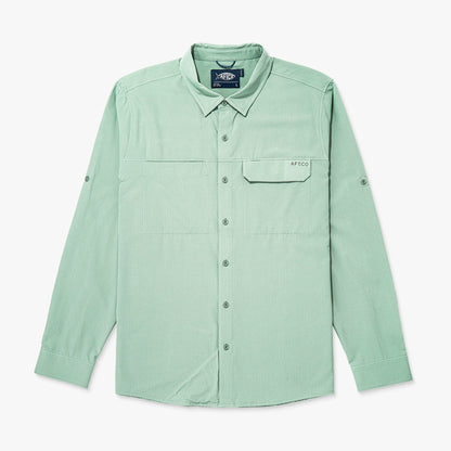 Bay Leaf Air-O Mesh LS Fishing Button Up Shirts / AFTCO Discount