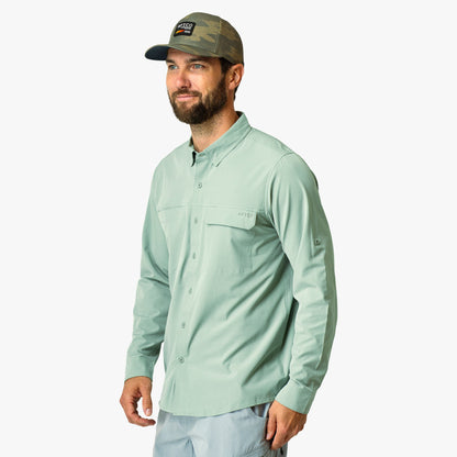 Bay Leaf Air-O Mesh LS Fishing Button Up Shirts / AFTCO Discount