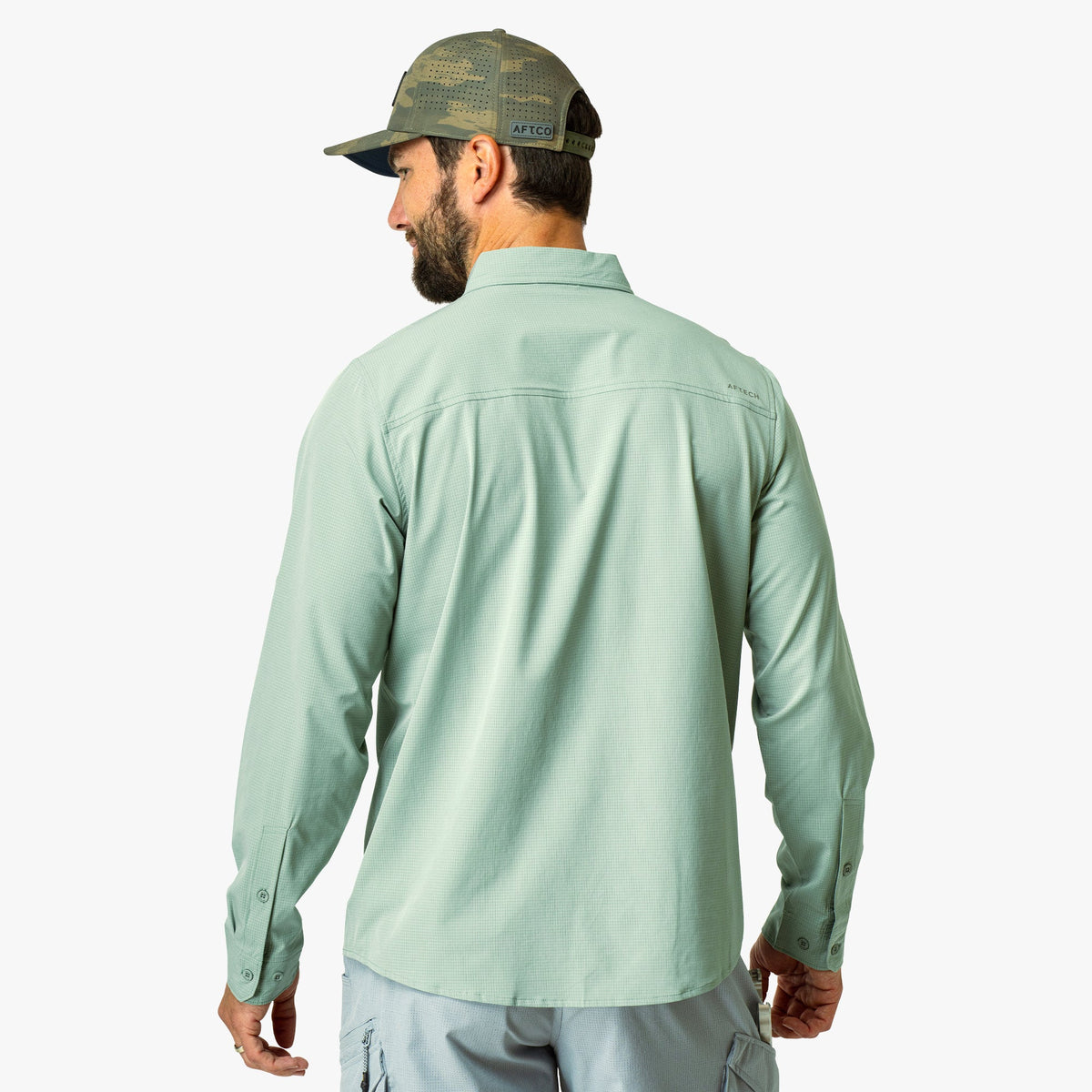 Bay Leaf Air-O Mesh LS Fishing Button Up Shirts / AFTCO Discount