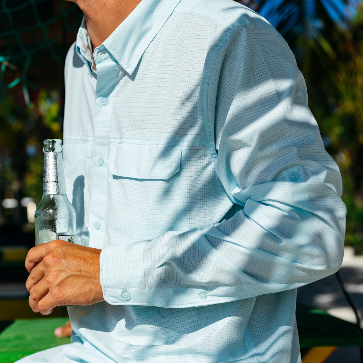 Bay Leaf Air-O Mesh LS Fishing Button Up Shirts / AFTCO Discount
