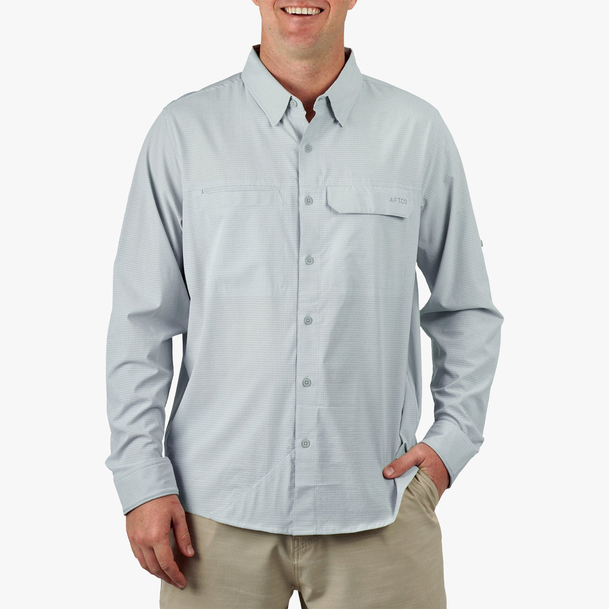 Bay Leaf Air-O Mesh LS Fishing Button Up Shirts / AFTCO Discount