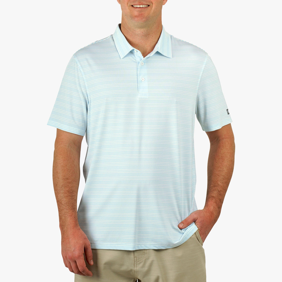 Beach Glass Link Performance Polo / AFTCO Top Pick