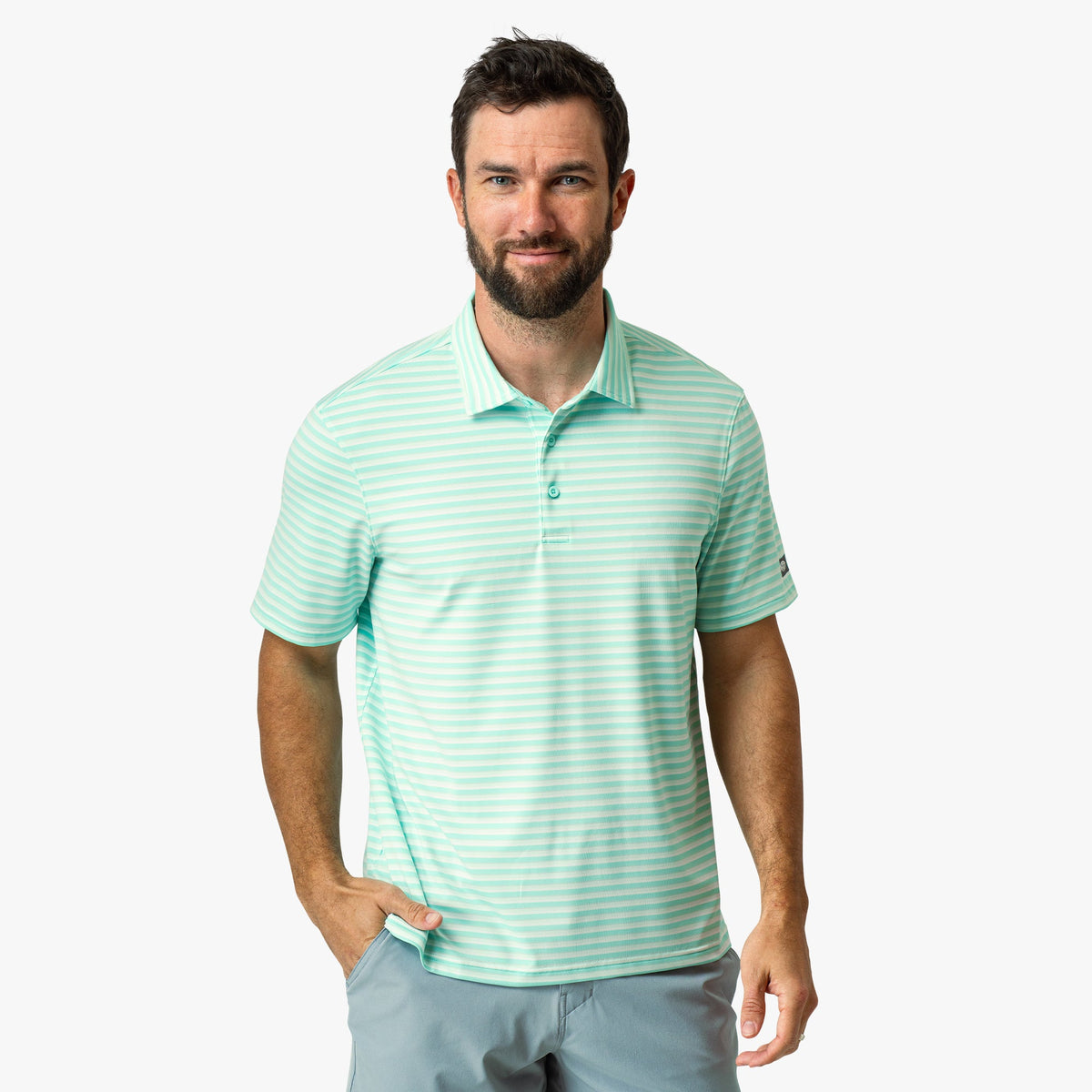 Beach Glass Link Performance Polo / AFTCO Top Pick