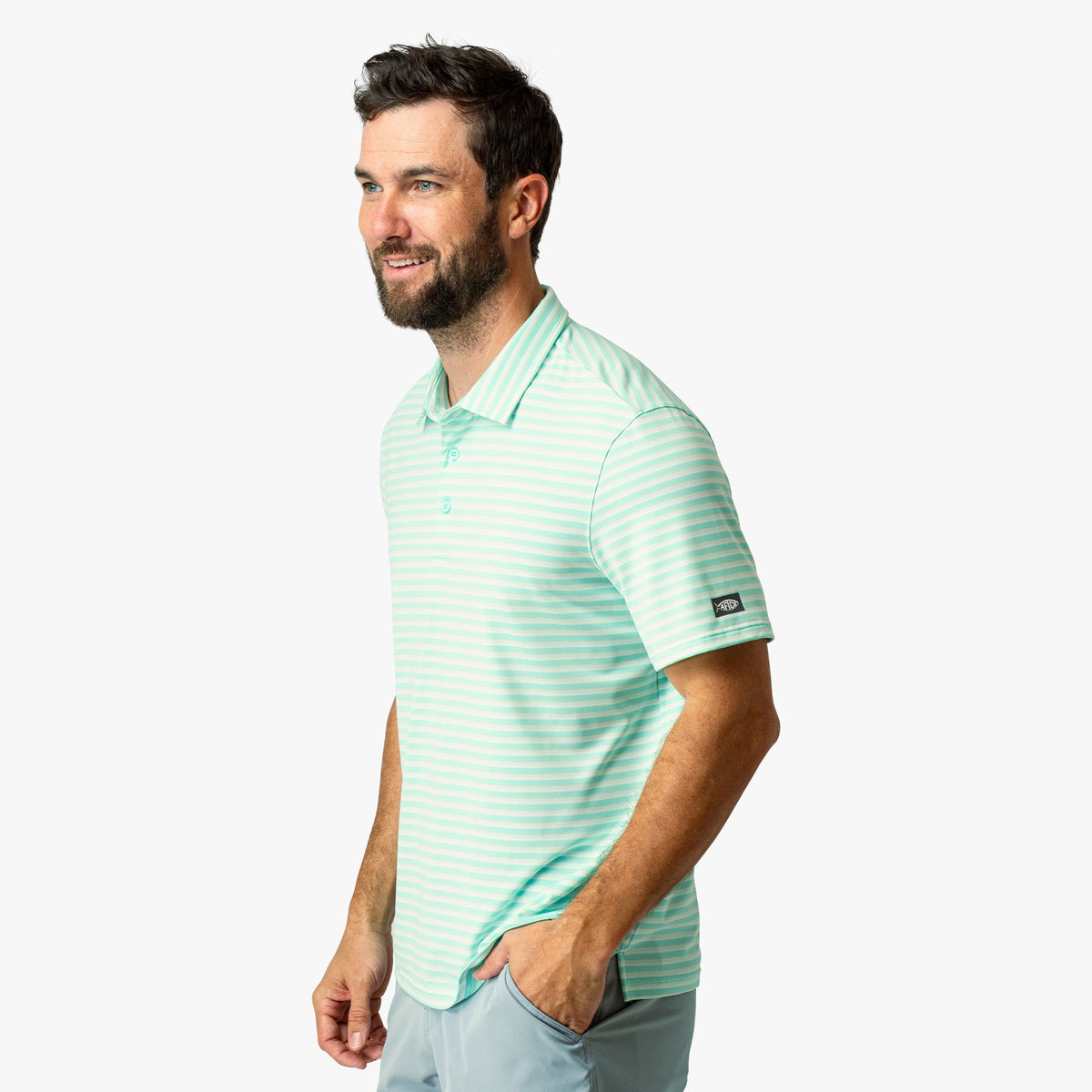 Beach Glass Link Performance Polo / AFTCO Top Pick