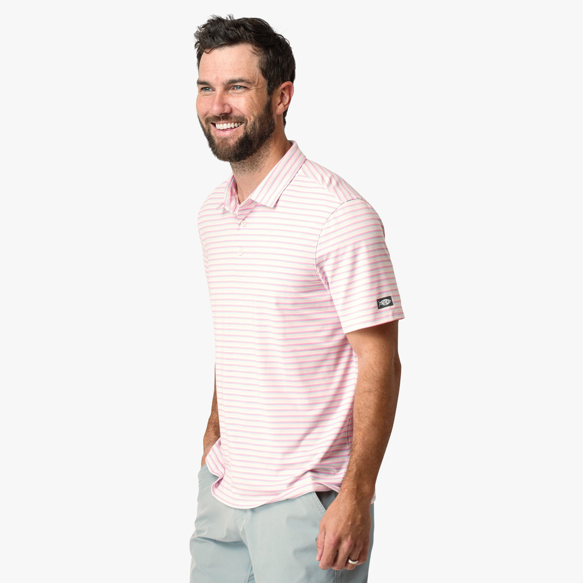 Beach Glass Link Performance Polo / AFTCO Top Pick