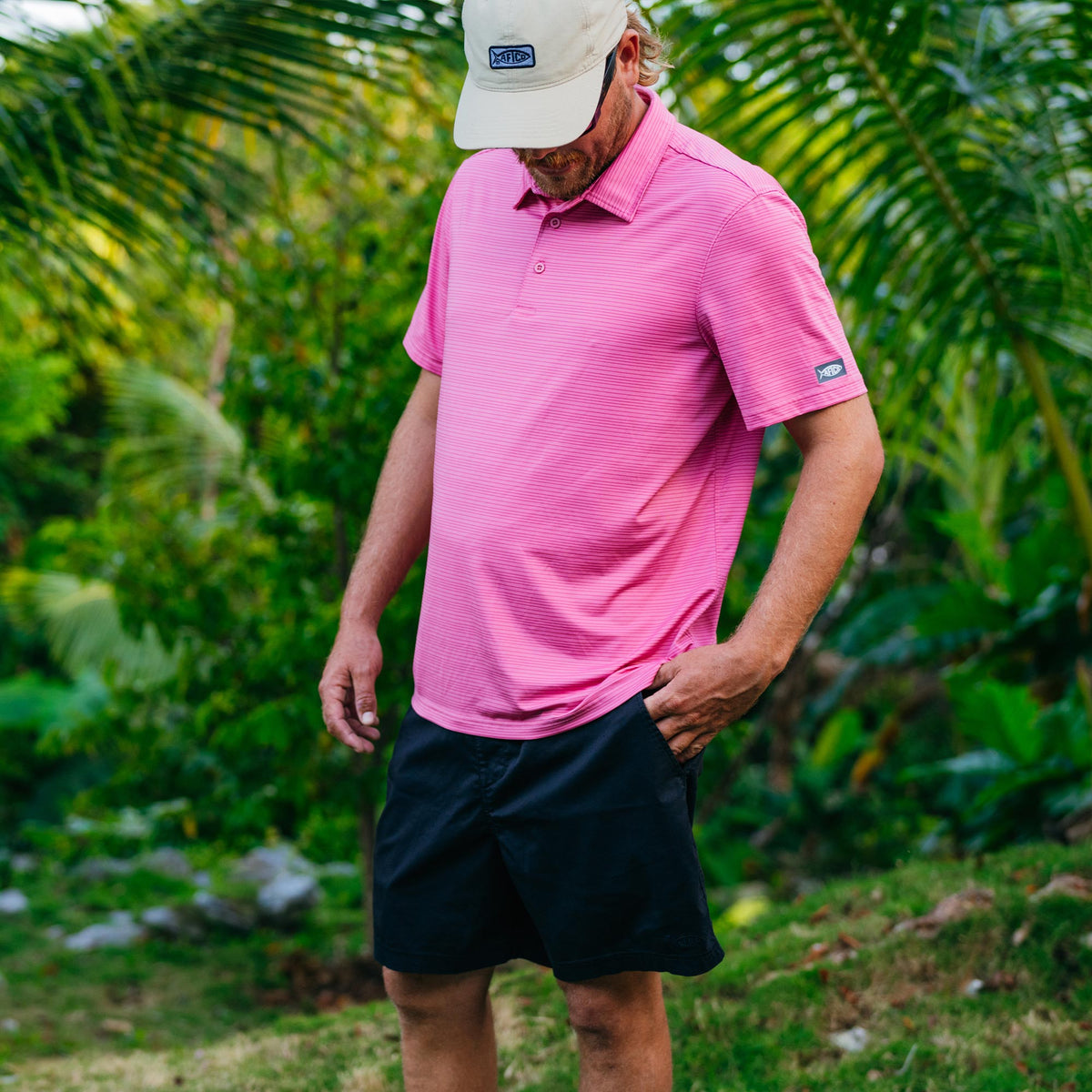 Beach Glass Link Performance Polo / AFTCO Top Pick