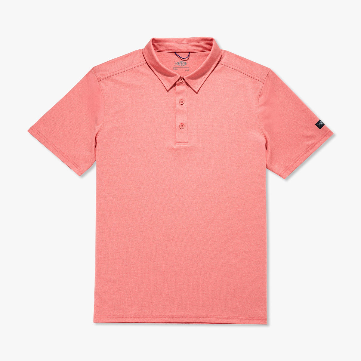 Conch Heather Air O Mesh Performance Polo / AFTCO Signature