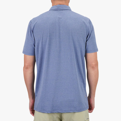 Conch Heather Air O Mesh Performance Polo / AFTCO Signature