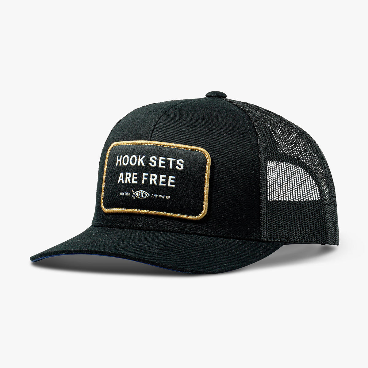 Black Hook Sets Are Free Fishing Trucker Hat / AFTCO Classic