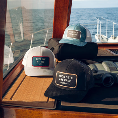Black Hook Sets Are Free Fishing Trucker Hat / AFTCO Classic