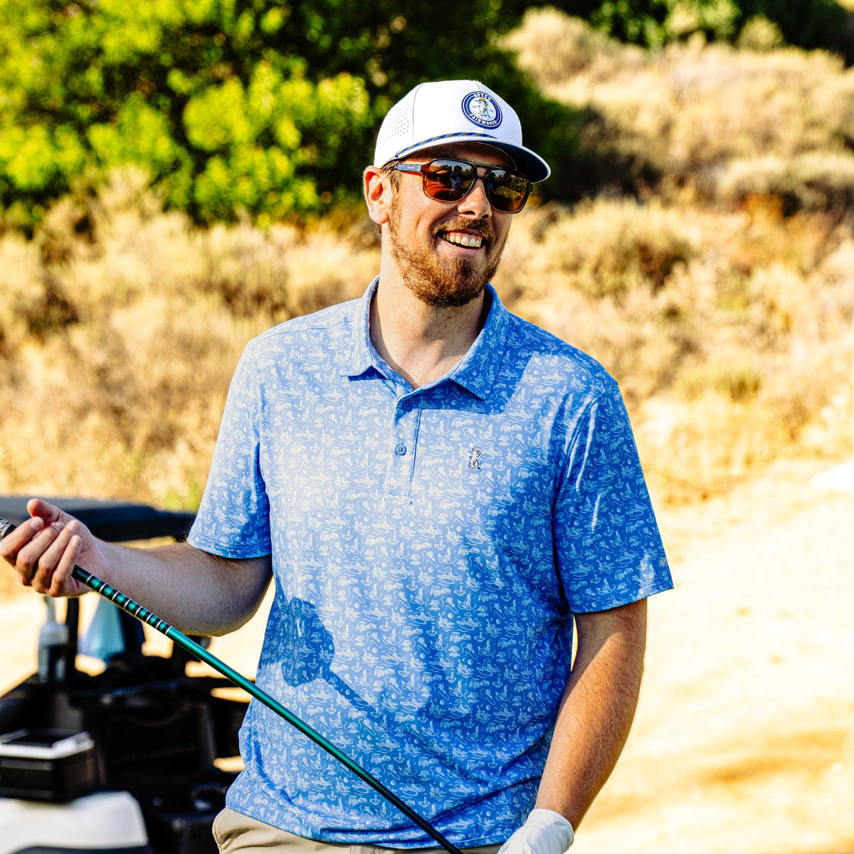 White Fairwaves Marlin Tech Hat / AFTCO Classic