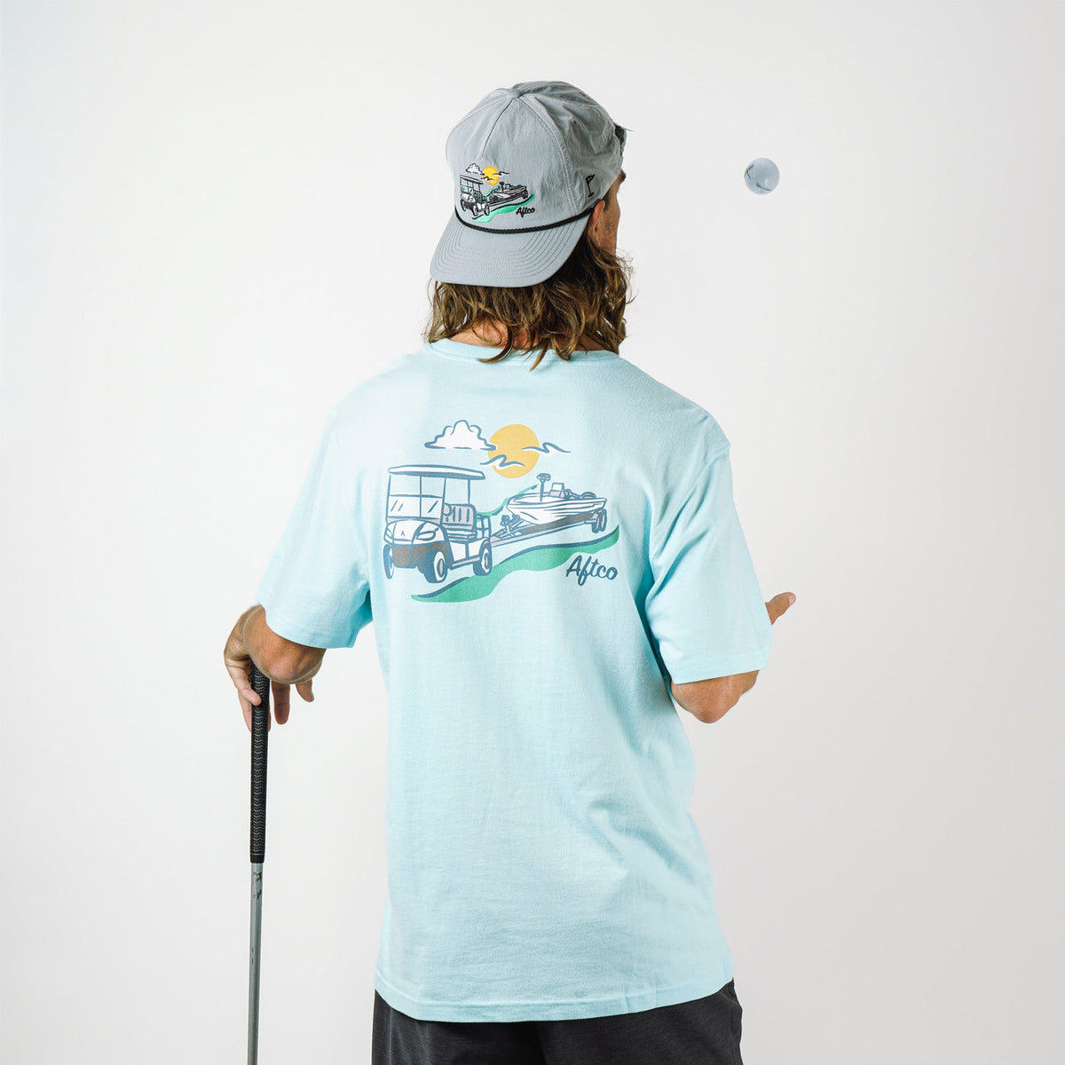 Clearwater Fairwaves Trailer SS T-Shirt / AFTCO Latest