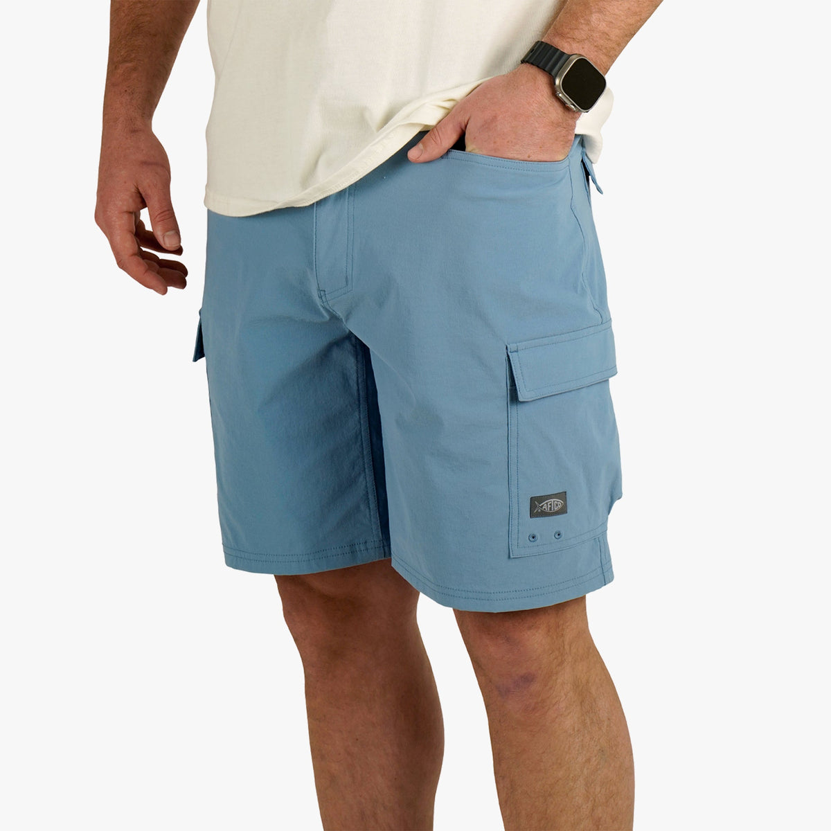 Blue Shadow Deckhand Fishing Shorts / AFTCO Trending