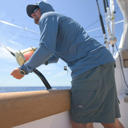 Blue Shadow Deckhand Fishing Shorts / AFTCO Trending