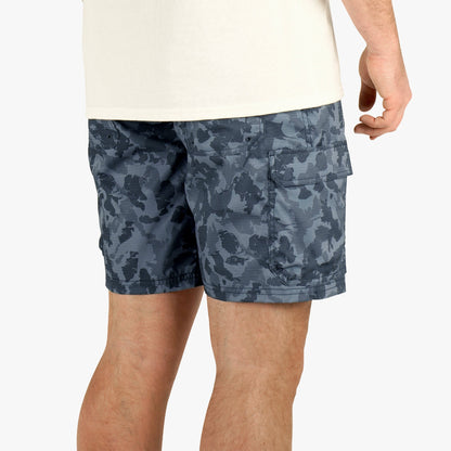 Black Storm Camo Deckhand Camo Fishing Cargo Shorts / AFTCO Deals