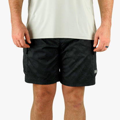 Black Storm Camo Deckhand Camo Fishing Cargo Shorts / AFTCO Deals