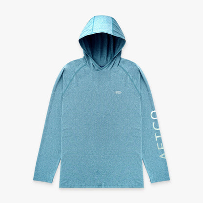 Splish Splash Heather Big Guy Samurai Hooded Performance Shirt / AFTCO Hot Sale