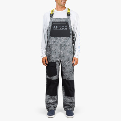 Charcoal Acid Camo Barricade Bibs For Rain / AFTCO Trusted
