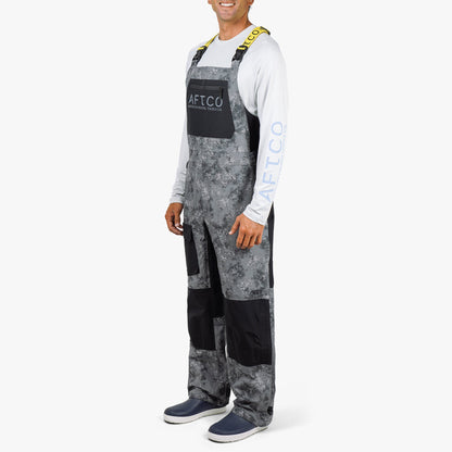 Charcoal Acid Camo Barricade Bibs For Rain / AFTCO Trusted
