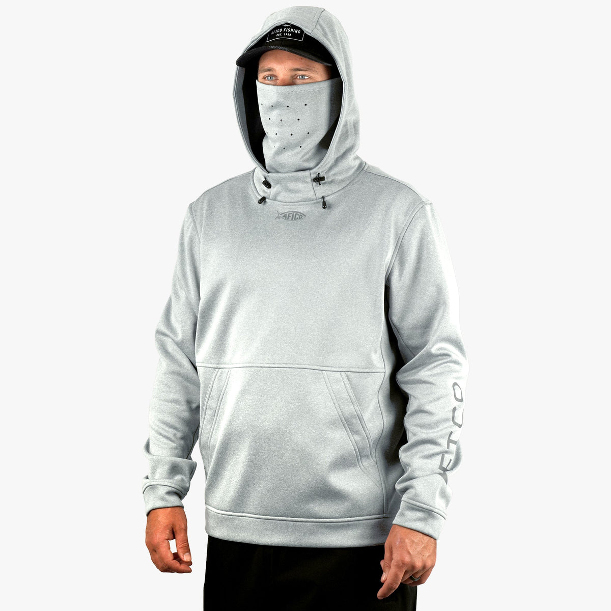 Black Reaper Hoodie: technical fishing sweatshirt by AFTCO / AFTCO Value