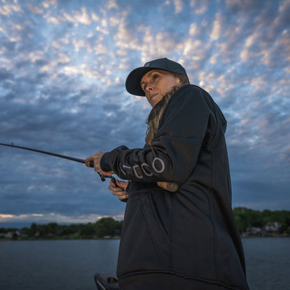 Black Reaper Hoodie: technical fishing sweatshirt by AFTCO / AFTCO Value