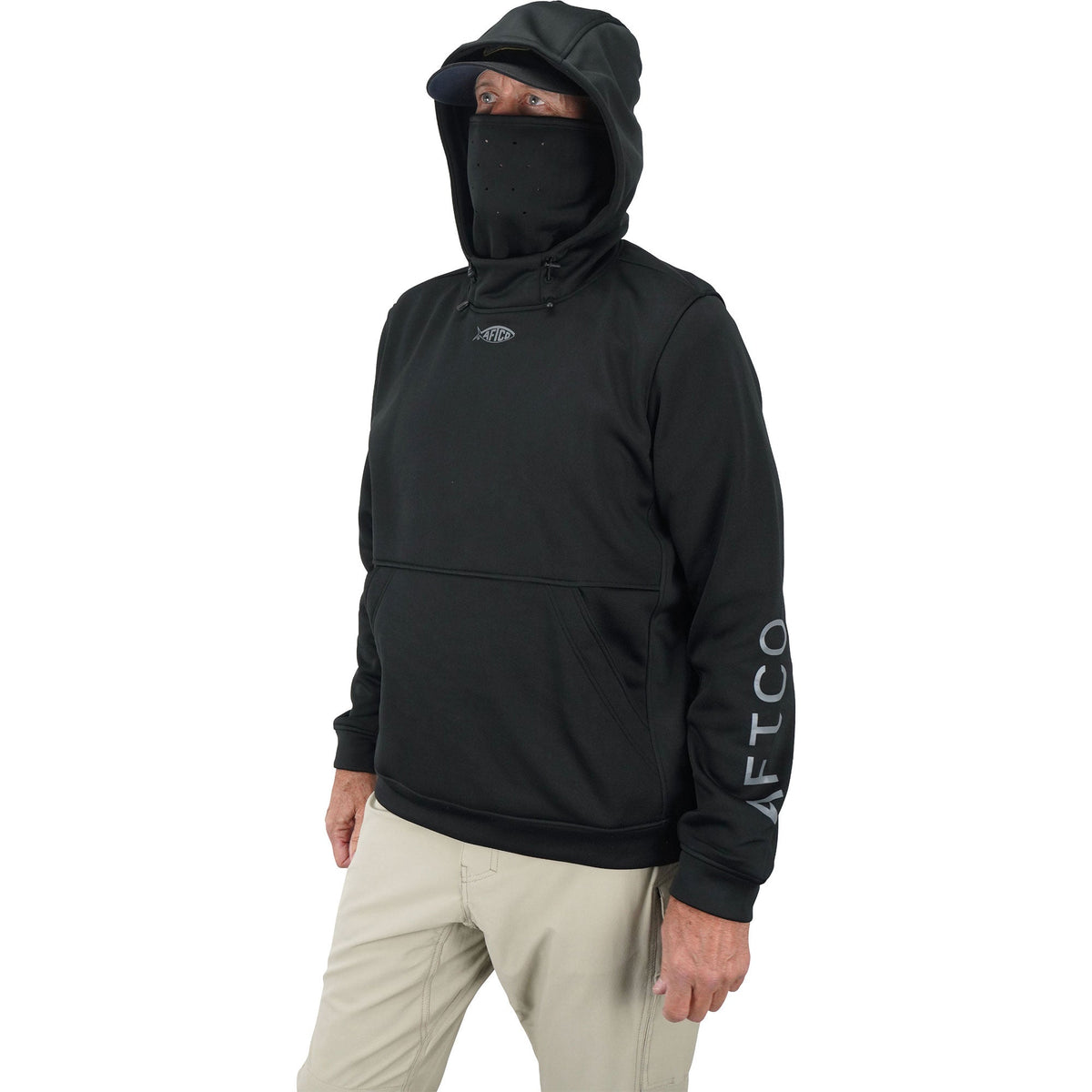 Black Reaper Hoodie: technical fishing sweatshirt by AFTCO / AFTCO Value