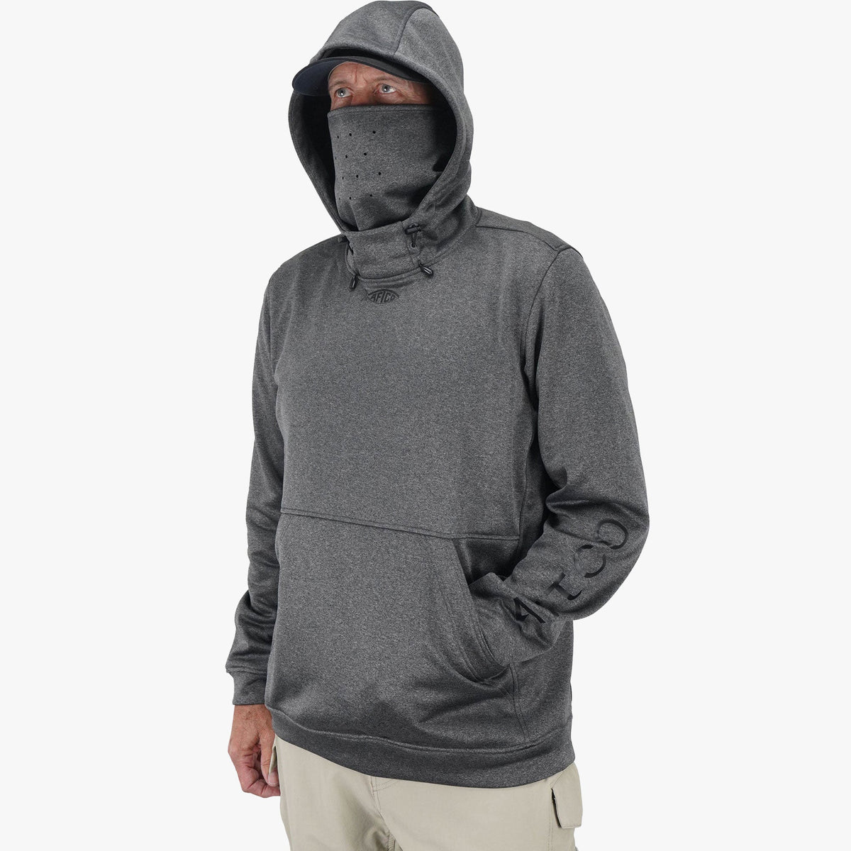 Black Reaper Hoodie: technical fishing sweatshirt by AFTCO / AFTCO Value