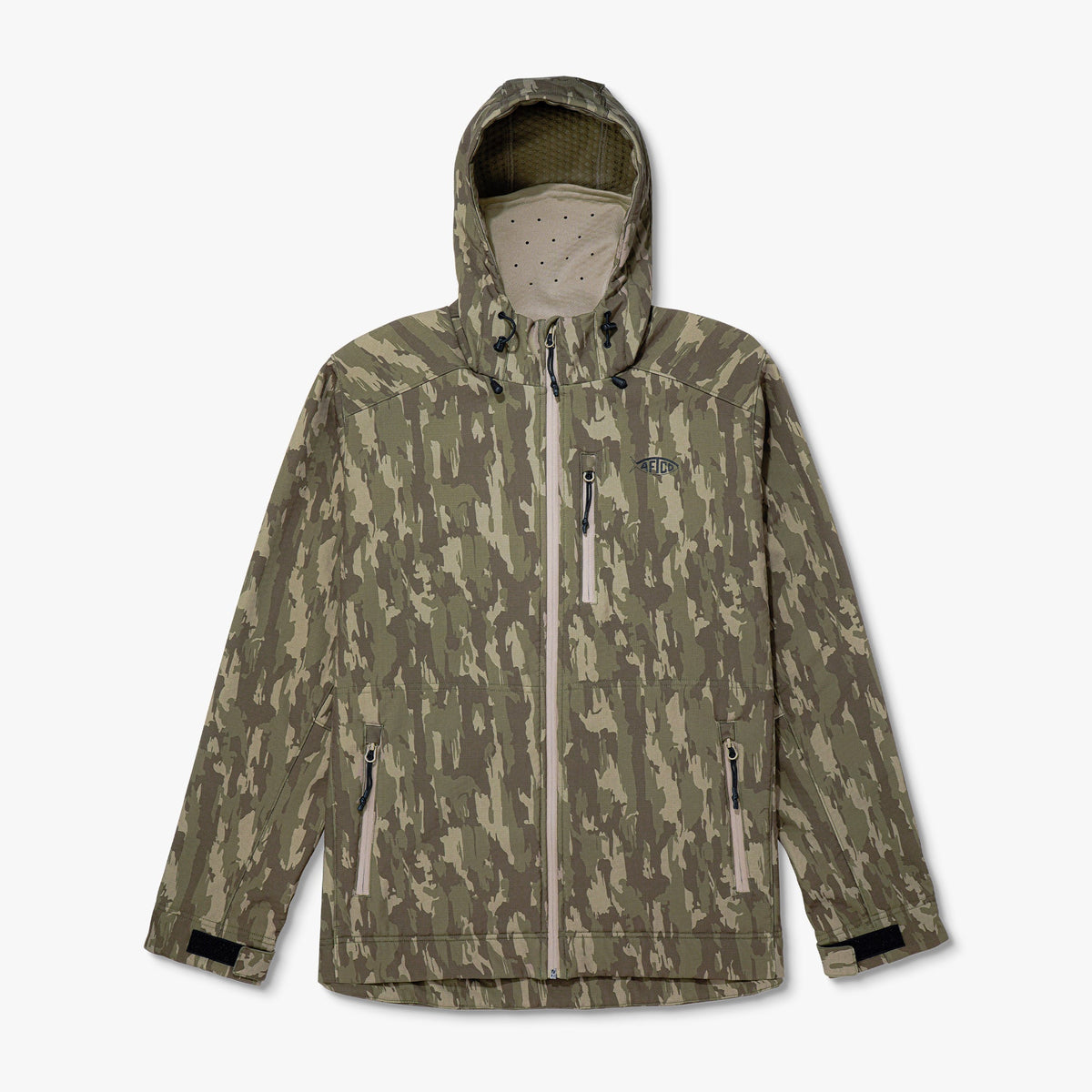 Storm Camo Reaper Tactical Zip Up Camo Softshell Jacket / AFTCO Discount