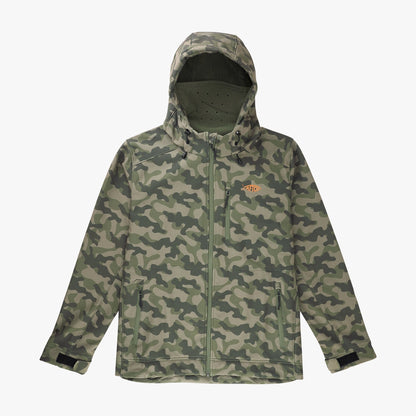 Storm Camo Reaper Tactical Zip Up Camo Softshell Jacket / AFTCO Discount