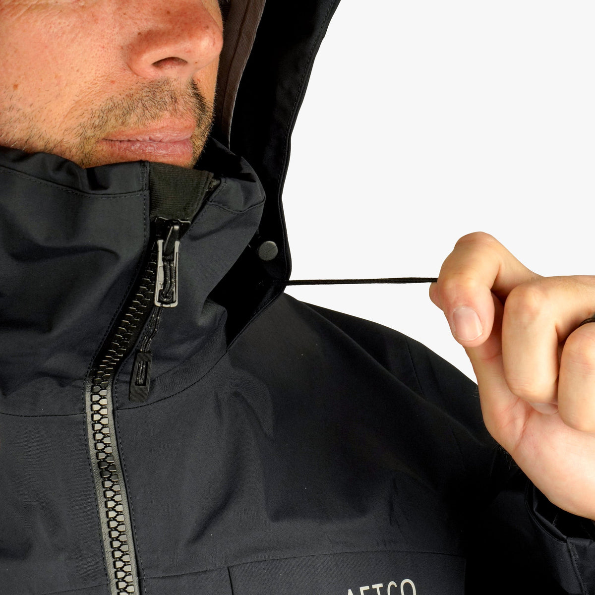 Black Fortress Fishing Rain Jacket / AFTCO Classic