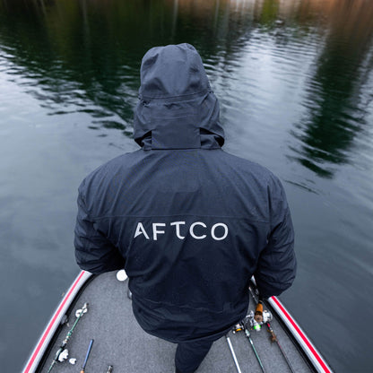 Black Fortress Fishing Rain Jacket / AFTCO Classic