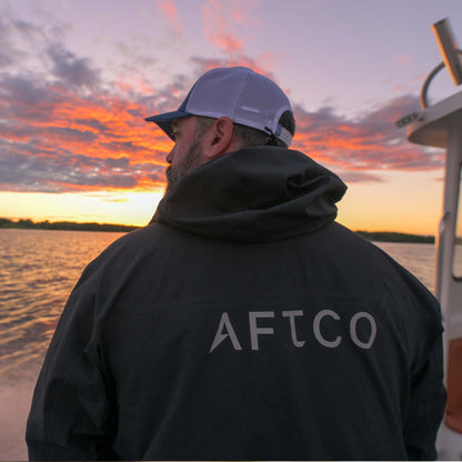 Black Fortress Fishing Rain Jacket / AFTCO Classic