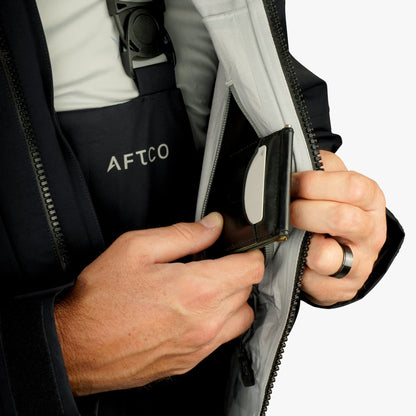 Black Fortress Fishing Rain Jacket / AFTCO Classic
