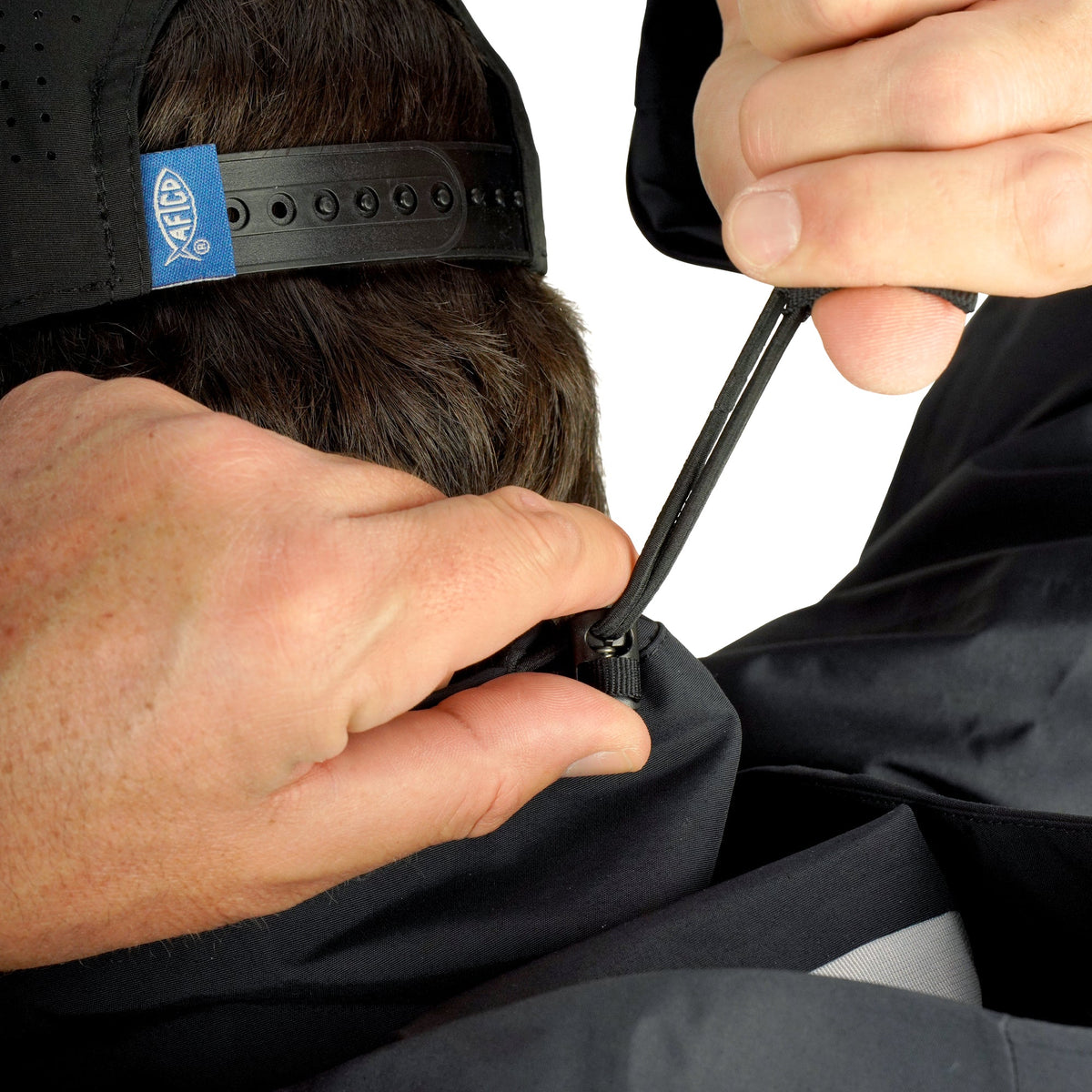 Black Fortress Fishing Rain Jacket / AFTCO Classic