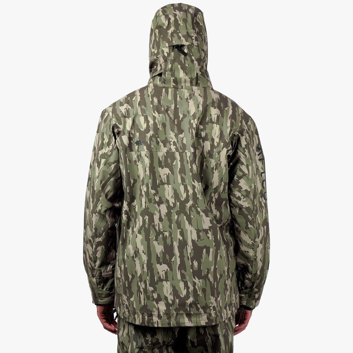 Olive Current Camo Stormbreaker Fishing Jacket / AFTCO Trusted