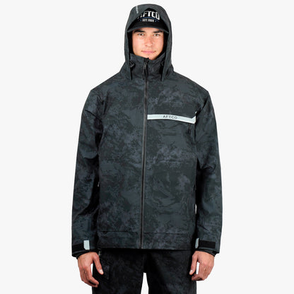 Olive Current Camo Stormbreaker Fishing Jacket / AFTCO Trusted