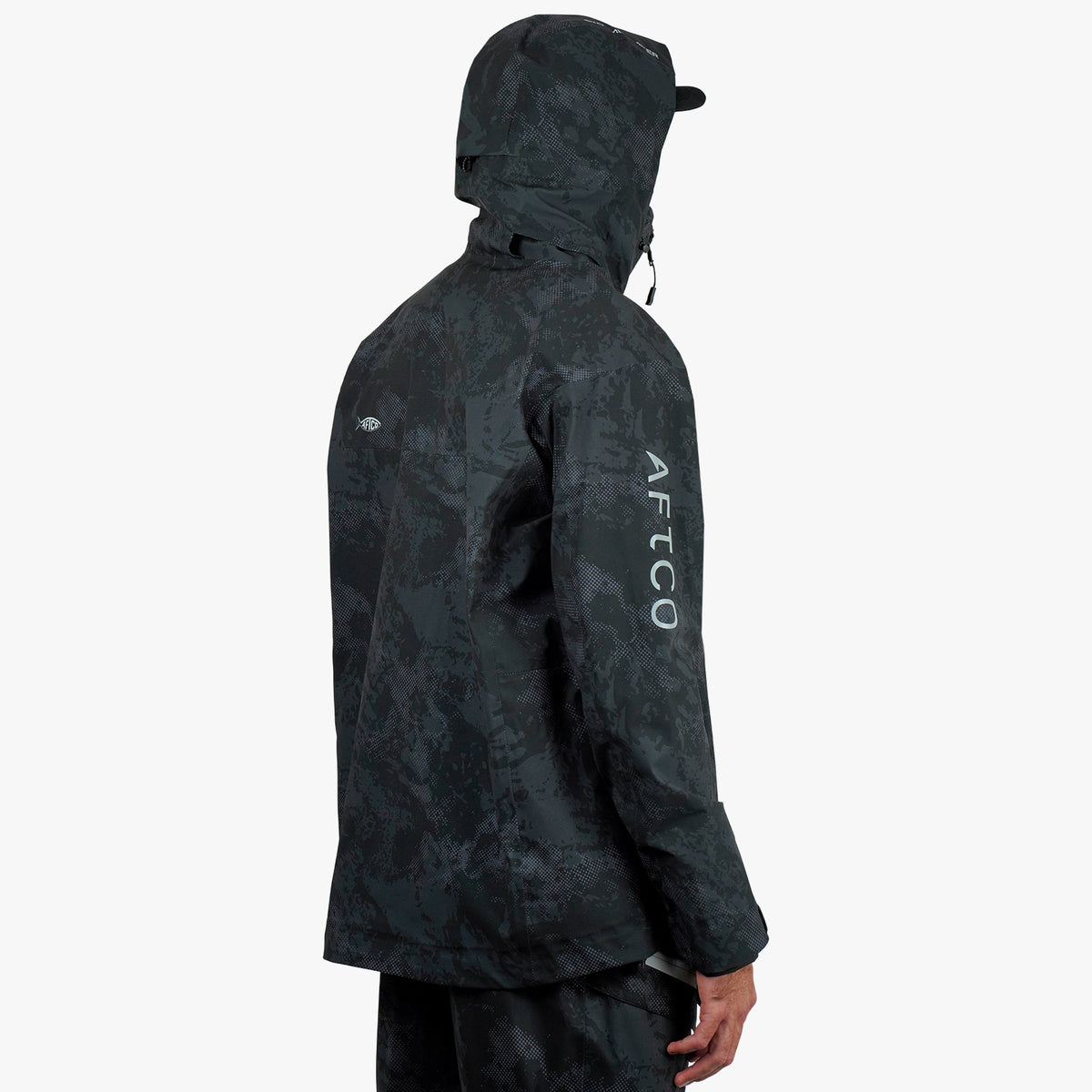 Olive Current Camo Stormbreaker Fishing Jacket / AFTCO Trusted