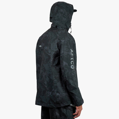 Olive Current Camo Stormbreaker Fishing Jacket / AFTCO Trusted