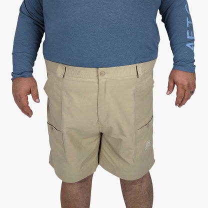 Khaki Original Mens Fishing Shorts Long - Classic Colors - AFTCO / AFTCO Special Offer