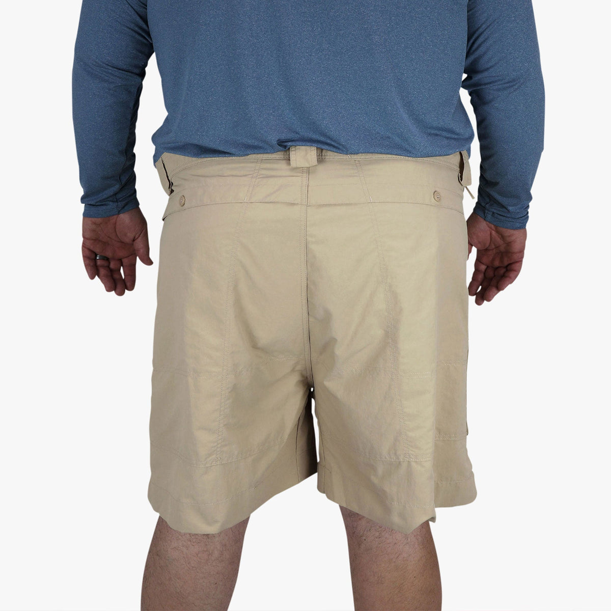 Khaki Original Mens Fishing Shorts Long - Classic Colors - AFTCO / AFTCO Special Offer